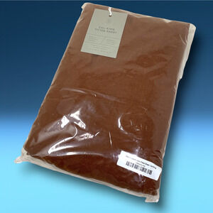 NEW The Citizenry Stonewashed Linen Fitted Sheet - California King- Sienna Brown